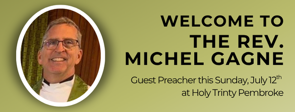 Guest Preacher this Sunday at Holy Trinity