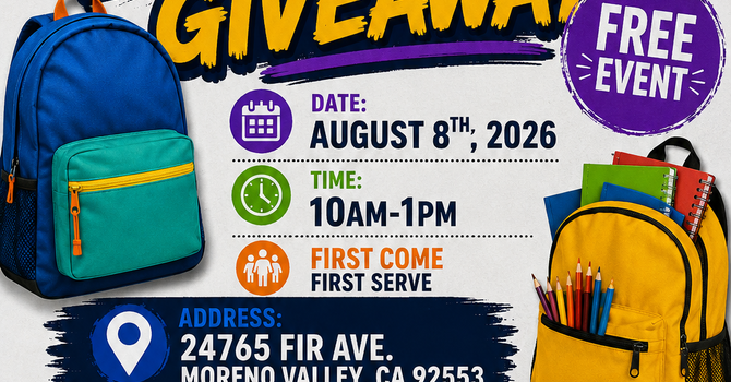 Community Backpack Giveaway