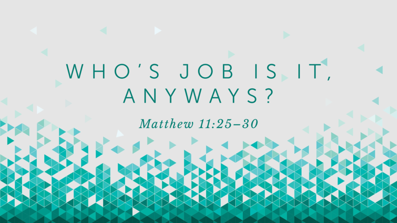 Who's Job is it Anyways?