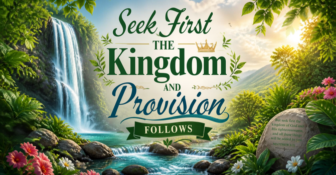 Seek First the Kingdom and Provision Follows image