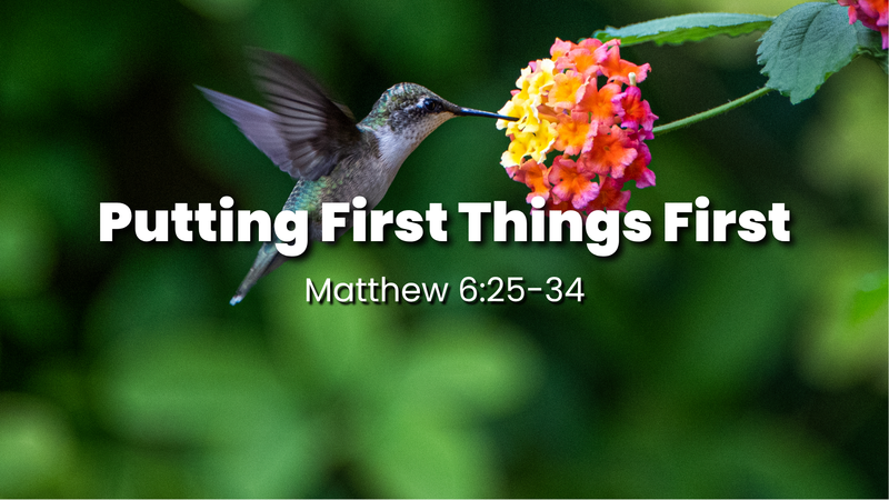 Putting First Things First