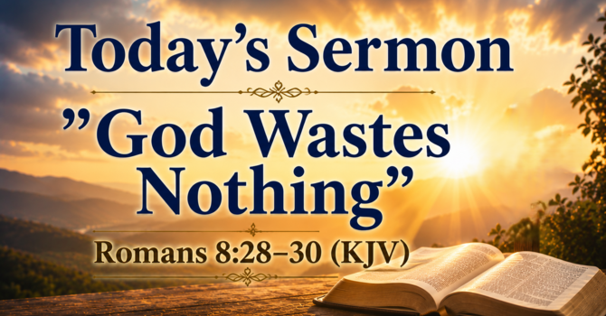 God Wastes Nothing
