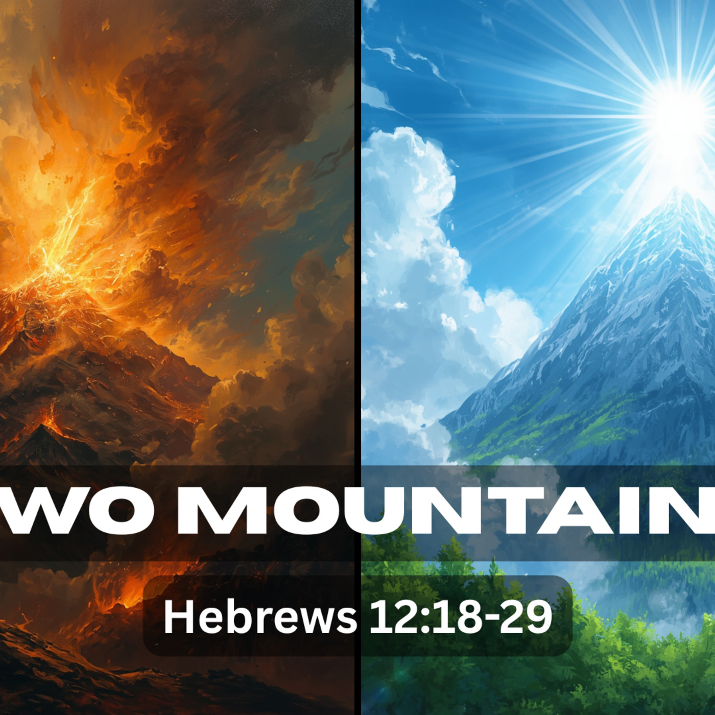 Hebrews 12:18-19 - Two Mountains episode artwork