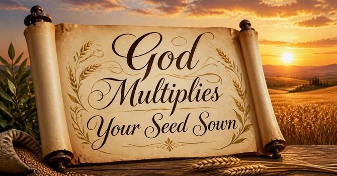 God Multiplies Your Seed Sown image