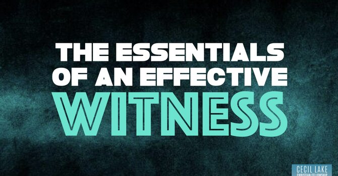 "The Essentials of an Effective Witness" image