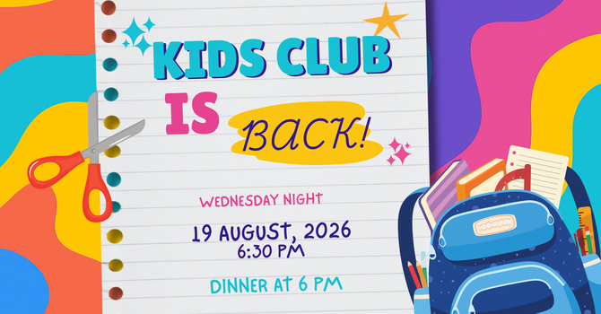 Kids Club is Back!!  