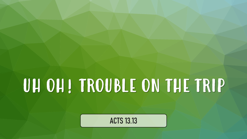 UH OH! TROUBLE ON THE TRIP