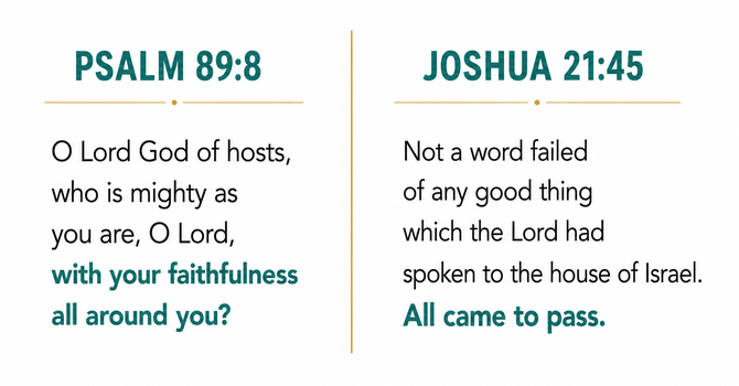 Psalm 89:8 & Joshua 21:45 image