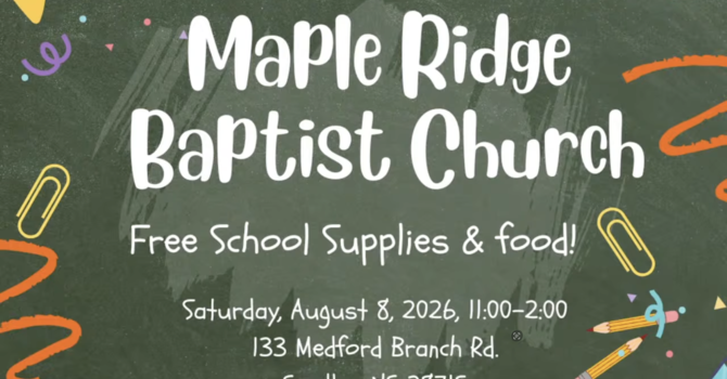 School Supplies Event