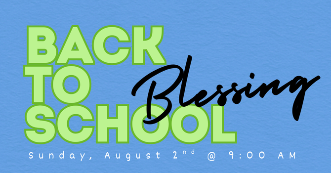 Back to School Blessing