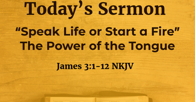 Speak Life Or Start A Fire