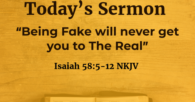 Being Fake Will Never Get You To The Real