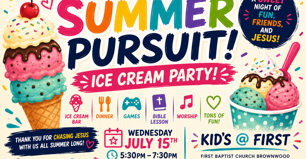 Summer Pursuit: Ice Cream Night!