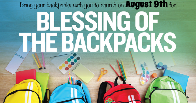 Blessing of the Backpacks