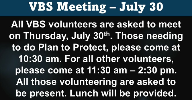 VBS Meeting