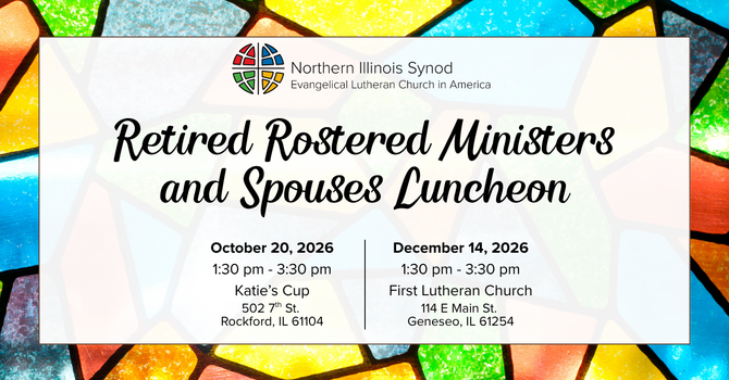 Retired Rostered Ministers and Spouses Luncheon