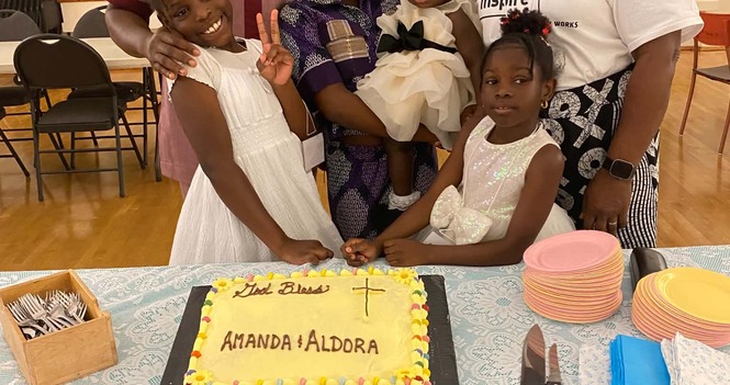 A happy baptism at the Cathedral