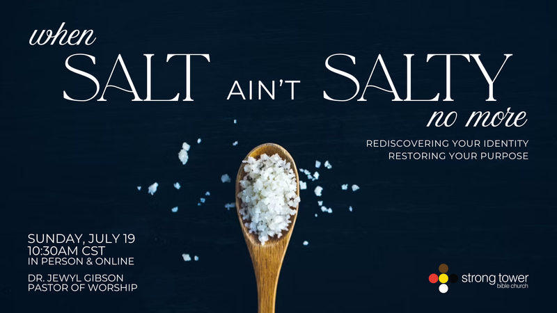 When Salt Ain't Salty No More