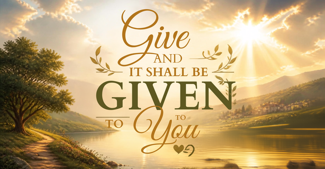 Give and It Shall Be Given to You image