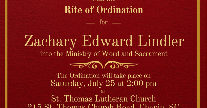 Ordination of Zachary Lindler