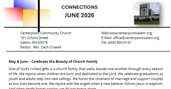 June 2026 Newsletter image