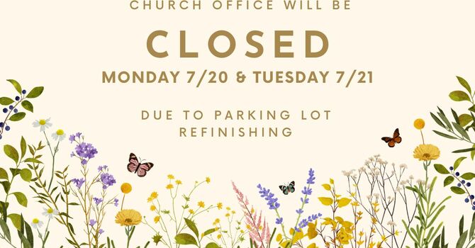 Church office Closed