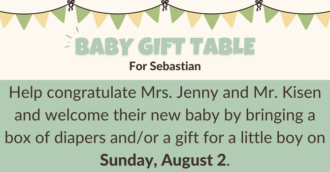 Baby Gift Table