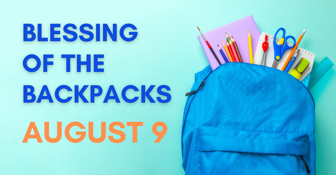 Blessing of the Backpacks