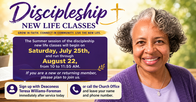 Discipleship New Life Classes