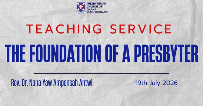 The Foundation Of A Presbyter