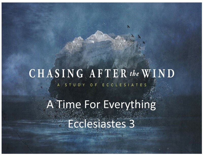 A Time for Everything