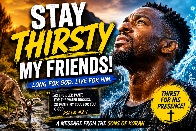 STAY THIRSTY, MY FREINDS
