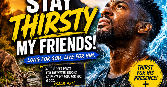 STAY THIRSTY, MY FREINDS
