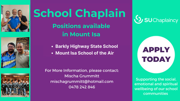 SCHOOL CHAPLAINS NEEDED