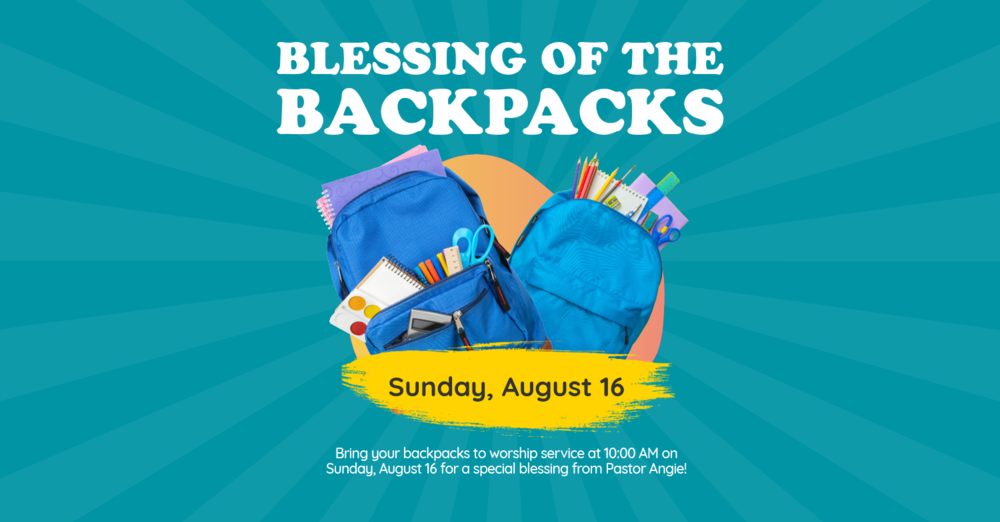 Blessing of the Backpacks