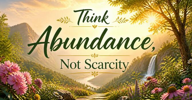 Think Abundance, Not Scarcity image
