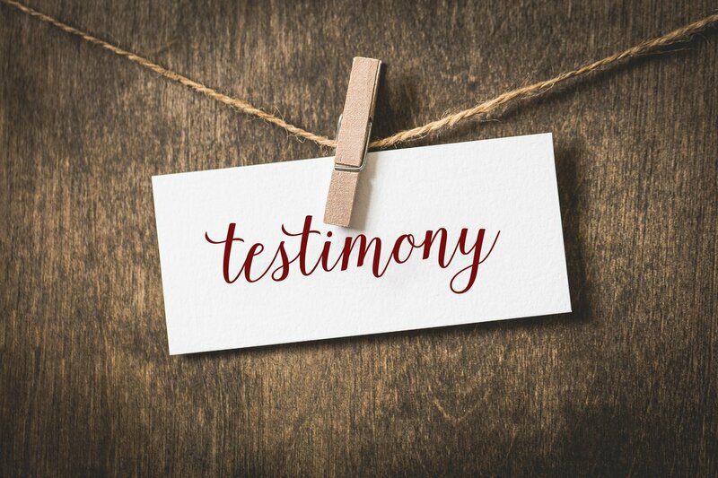 Testimony and Encouragment