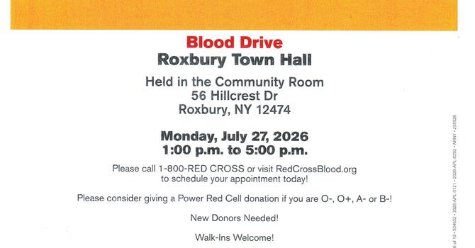 Red Cross Blood Drive
