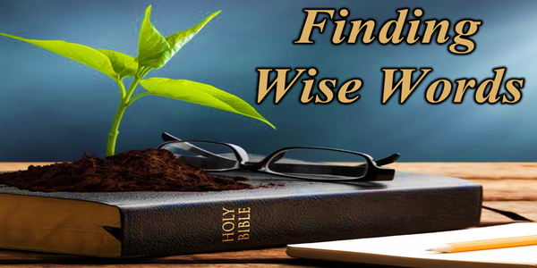 July 26, 2025 - Finding Wise Words