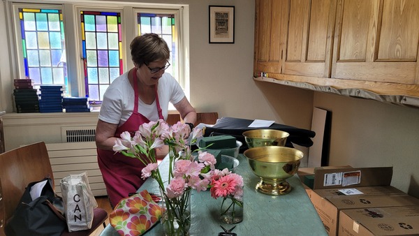 The work of preparing for worship...