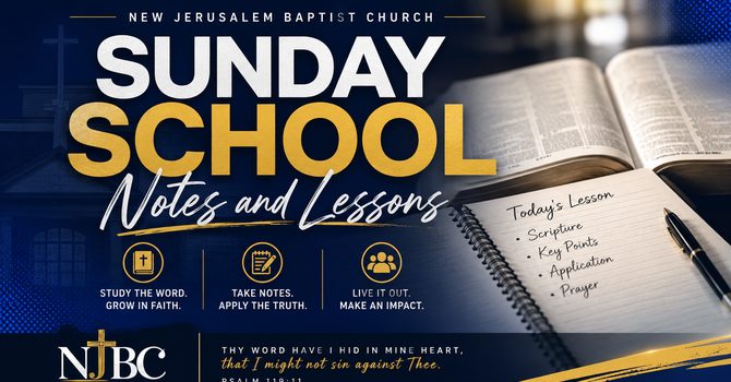 Sunday School Notes & Lessons