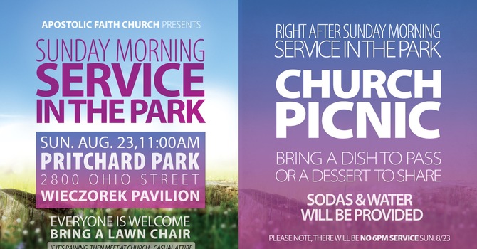 Sunday Morning Service In The Park