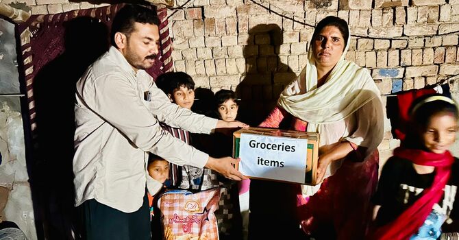 Delivering Essential Groceries to Widows in Pakistan image