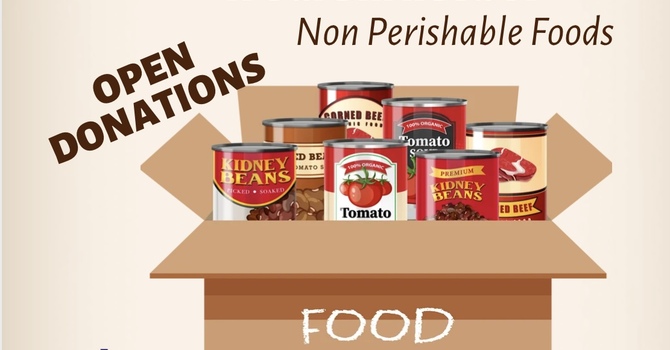 ACCEPTING FOOD PANTRY DONATIONS