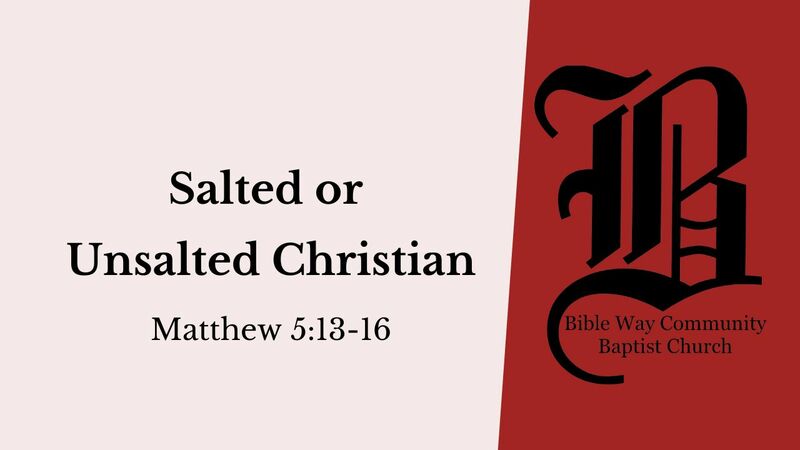 Salted or Unsalted Christian