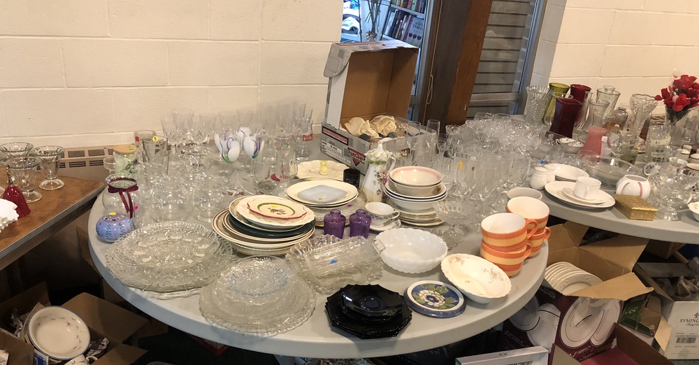 HUGE indoor yard sale!