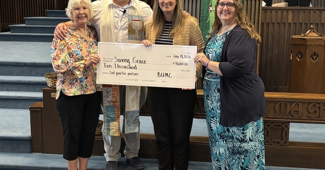 2nd Quarter Community Partner Check Presentation image