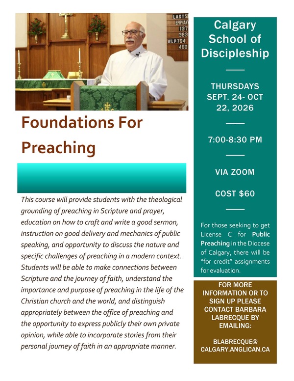 Foundations for Preaching Course