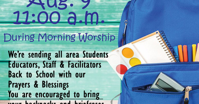 Blessing of the Back Packs