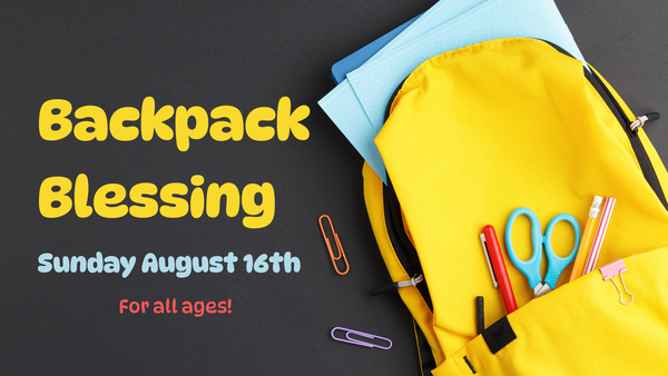Backpack Blessing